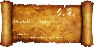 Oszkó Hippia névjegykártya